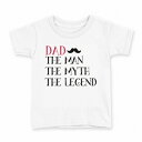 tシャツ キッズ 半袖 白地 デザイン 120 サイズ Tシャツ ティーシャツ T shirt 017805 父の日 DAD 文字 おしゃれ