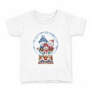 tシャツ キッズ 半袖 白地 デザイン 160 サイズ Tシャツ ティーシャツ T shirt 017820 スノードーム 雪だるま 冬(4)