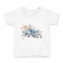 tシャツ キッズ 半袖 白地 デザイン 110 サイズ Tシャツ ティーシャツ T shirt 017852 Underwater タコ 海の中(4)