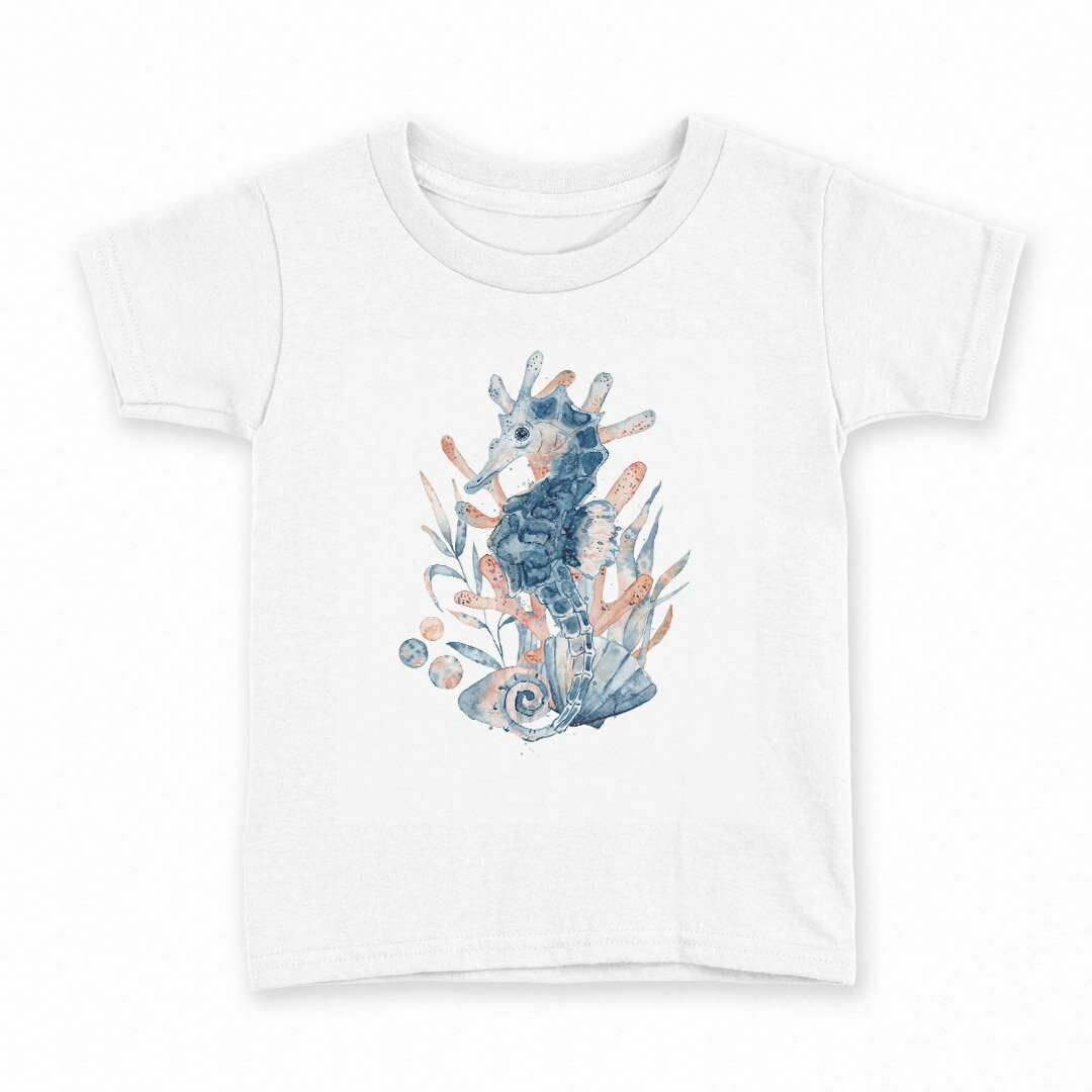tシャツ キッズ 半袖 白地 デザイン 100 サイズ Tシャツ ティーシャツ T shirt 017855 Underwater　タ..