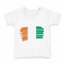 tシャツ キッズ 半袖 白地 デザイン 120 サイズ Tシャツ ティーシャツ T shirt 018424 cote-dIvoire コートジボワール