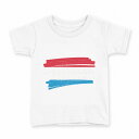 tシャツ キッズ 半袖 白地 デザイン 150 サイズ Tシャツ ティーシャツ T shirt 018494 luxembourg ルクセンブルク