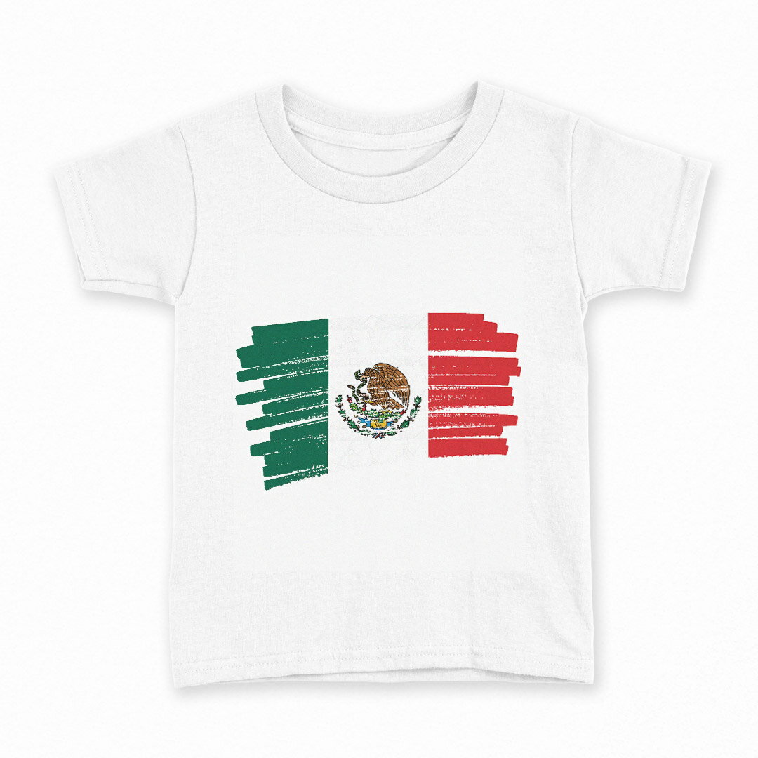 tシャツ キッズ 半袖 白地 デザイン 130 サイズ Tシャツ ティーシャツ T shirt 018508 mexico メキシコ
