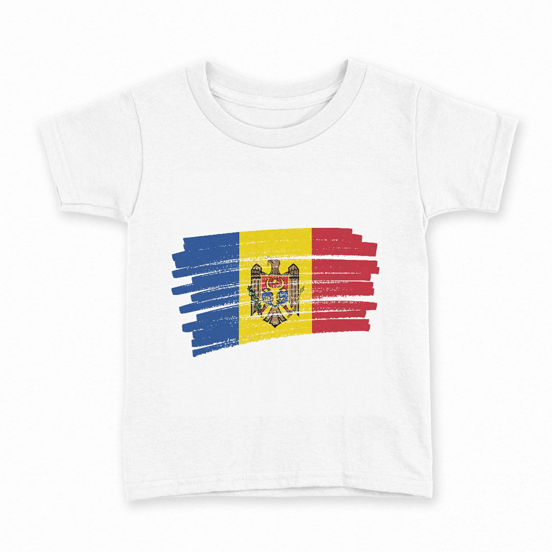 tシャツ キッズ 半袖 白地 デザイン 130 サイズ Tシャツ ティーシャツ T shirt 018510 moldova モルドバ