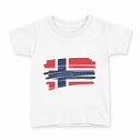 tシャツ キッズ 半袖 白地 デザイン 130 サイズ Tシャツ ティーシャツ T shirt 018528 norway ノルウェー(4)