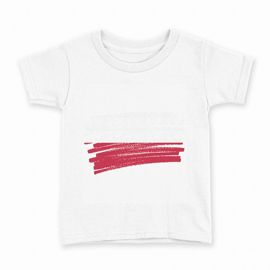 tシャツ キッズ 半袖 白地 デザイン 130 サイズ Tシャツ ティーシャツ T shirt 018538 poland ポーランド