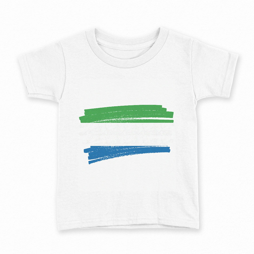 tシャツ キッズ 半袖 白地 デザイン 90 Tシャツ ティーシャツ T shirt 018557 sierra-leone シエラレオネ