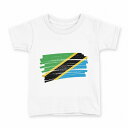tシャツ キッズ 半袖 白地 デザイン 90 Tシャツ ティーシャツ T shirt 018579 tanzania タンザニア(4)