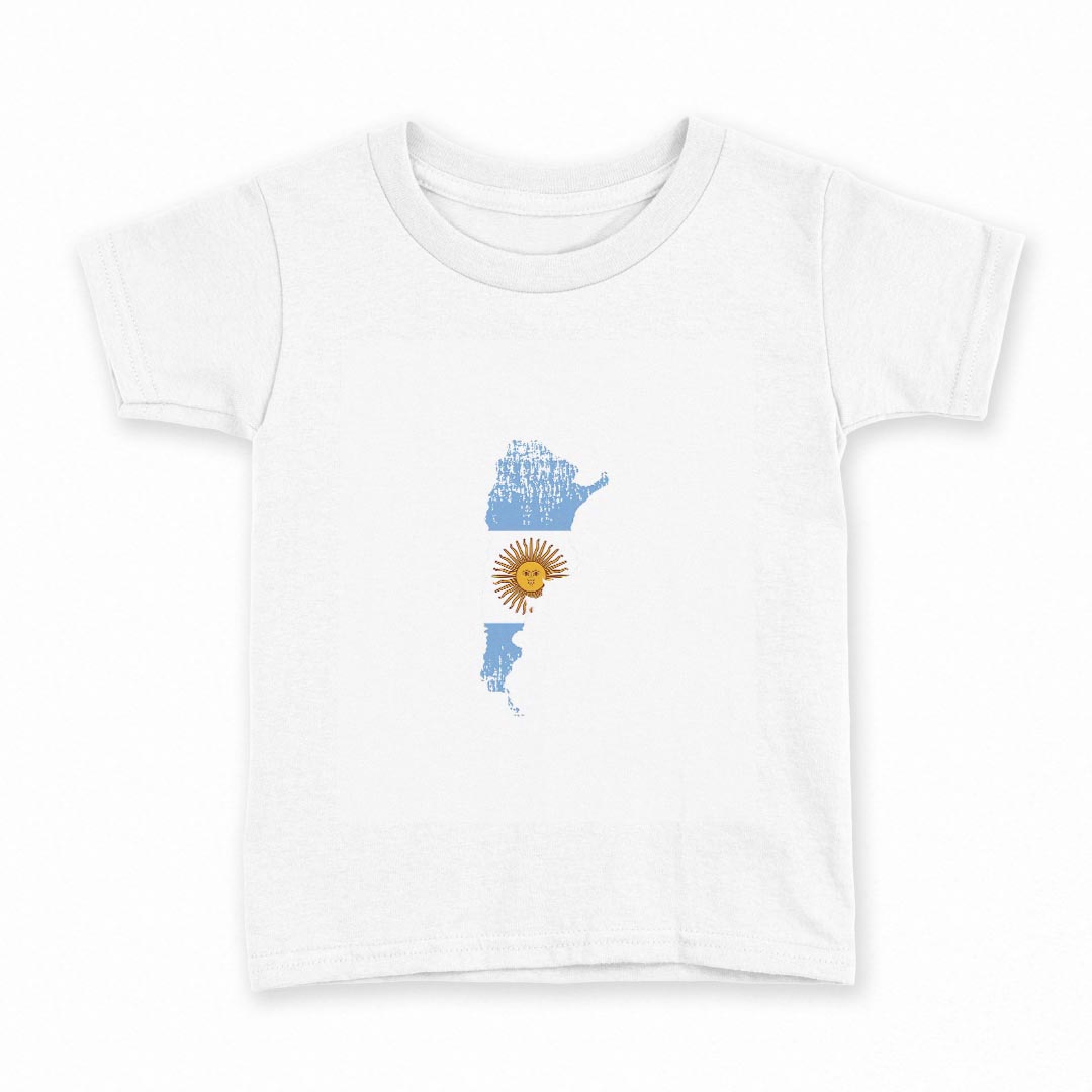 tシャツ キッズ 半袖 白地 デザイン 100 サイズ Tシャツ ティーシャツ T shirt 018762 argentina アルゼンチン