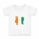 tシャツ キッズ 半袖 白地 デザイン 140 サイズ Tシャツ ティーシャツ T shirt 018803 cote_d'Ivore コートジボワール