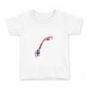 tシャツ キッズ 半袖 白地 デザイン 120 サイズ Tシャツ ティーシャツ T shirt 018910 norway ノルウェー(4)