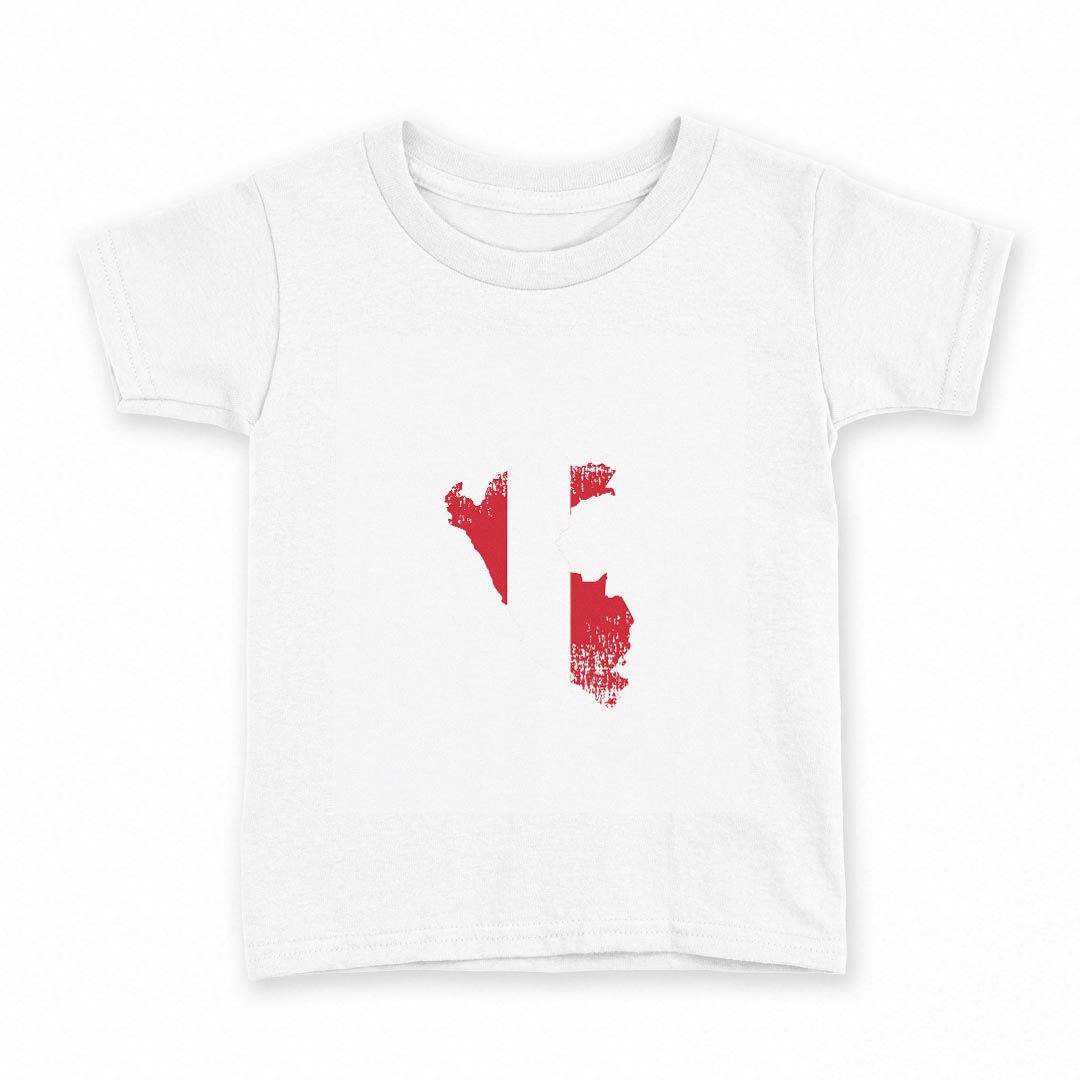 tシャツ キッズ 半袖 白地 デザイン 100 サイズ Tシャツ ティーシャツ T shirt 018921 peru ペルー