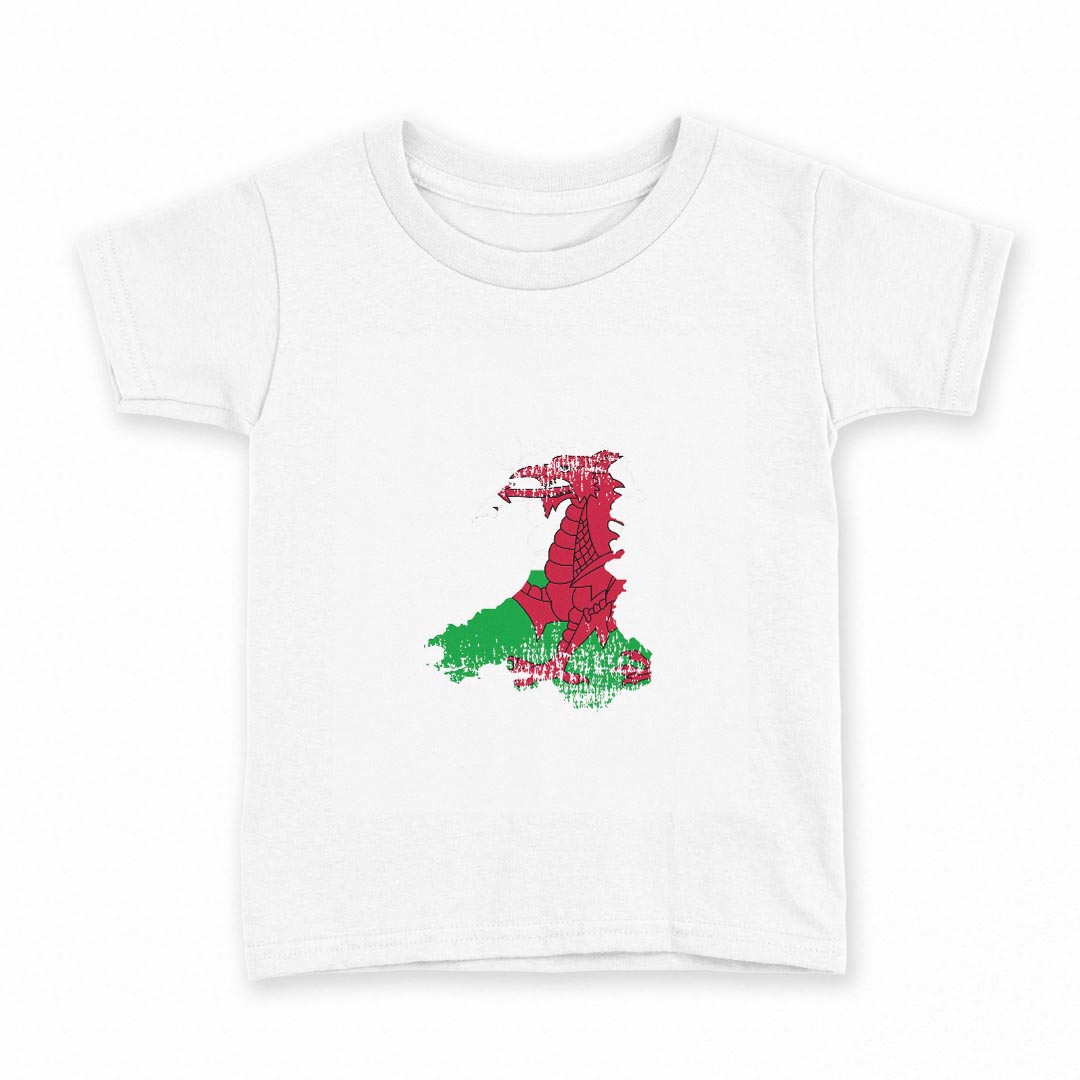 T-Shirts （Short Sleeve） - tシャツ キッズ 半袖 白地 デザイン 130 サイズ Tシャツ ティーシャツ T shirt 018985 wales ウェールズ