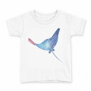 tシャツ キッズ 半袖 白地 デザイン 130 サイズ Tシャツ ティーシャツ T shirt 018994 エイ マンタ(4)