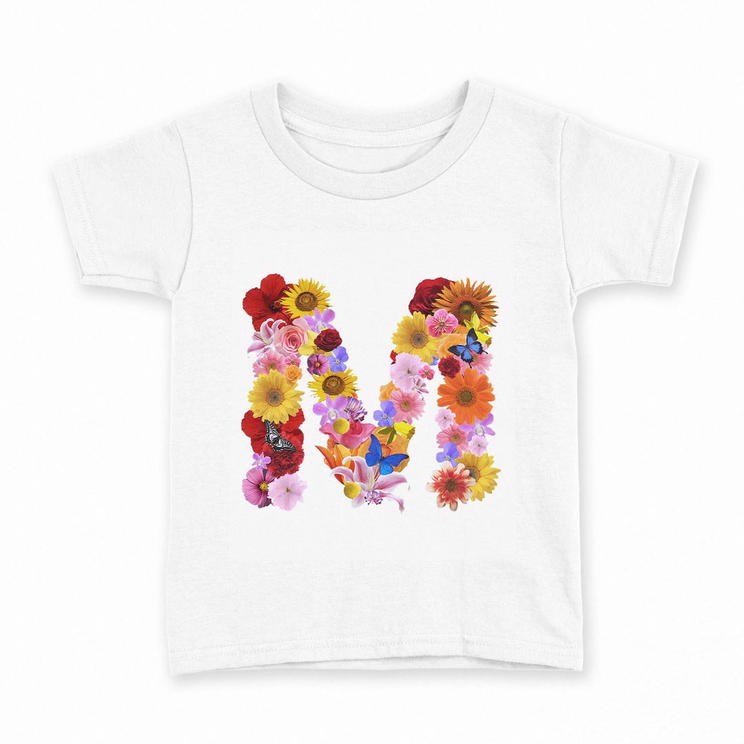 tシャツ キッズ 半袖 白地 デザイン 160 サイズ Tシャツ ティーシャツ T shirt 019318 文字 m アルファ..