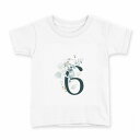 tシャツ キッズ 半袖 白地 デザイン 150 サイズ Tシャツ ティーシャツ T shirt 019375 文字 6(4)