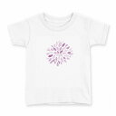 tシャツ キッズ 半袖 白地 デザイン 90 Tシャツ ティーシャツ T shirt 019760 夏 打ち上げ花火 firework