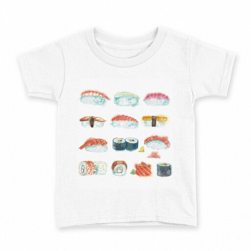tシャツ キッズ 半袖 白地 デザイン 90 Tシャツ ティーシャツ T shirt 019848 お寿司 まぐろ 巻物 tシャツ キッズ 半袖 白地 デザイン 90 Tシャツ ティーシャツ T shirt 019848 お寿司 まぐろ 巻物