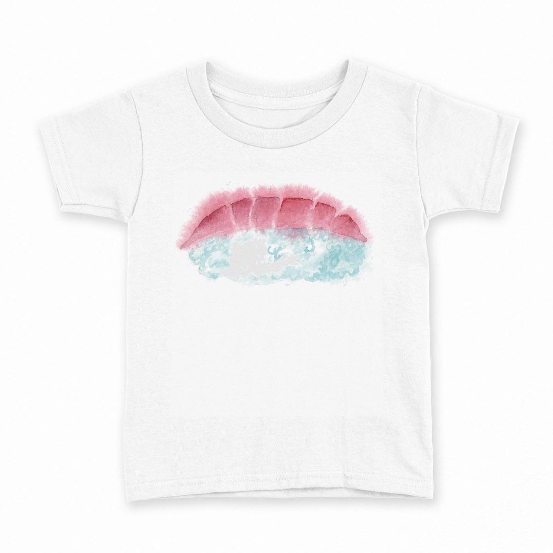 tシャツ キッズ 半袖 白地 デザイン 130 サイズ Tシャツ ティーシャツ T shirt 019851 お寿司 Sushi