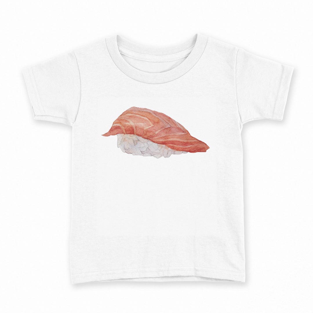 tシャツ キッズ 半袖 白地 デザイン 130 サイズ Tシャツ ティーシャツ T shirt 019870 お寿司 Sushi ご飯