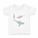 tシャツ キッズ 半袖 白地 デザイン 160 サイズ Tシャツ ティーシャツ T shirt 019915 さめ 鮫 サメ(4)