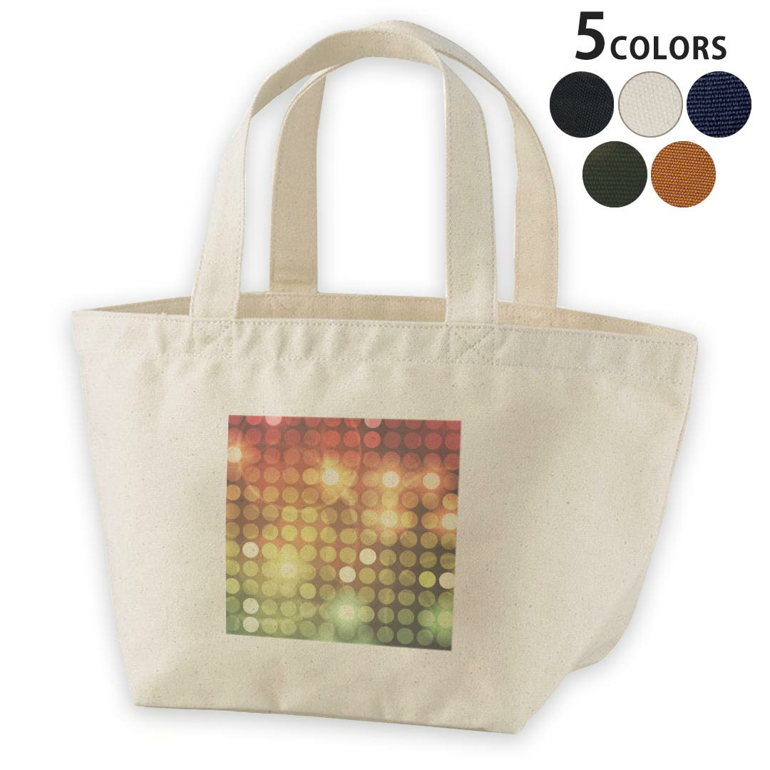 デザインランチバッグ キャンバス デイパック バッグ レディースバッグ トートバッグ ナチュラル 黒 bl..