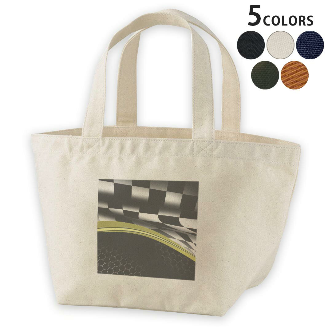 Designer Lunch Bag, Canvas Daypack, Women's Bag, Tote Bag, Natural Black, 001053 Checker Flag