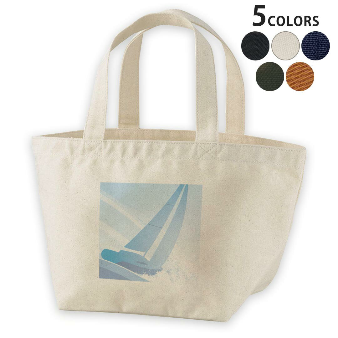 デザインランチバッグ キャンバス デイパック バッグ レディースバッグ トートバッグ ナチュラル 黒 bl..