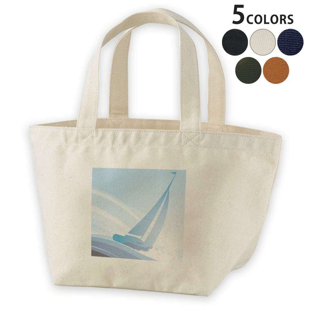 デザインランチバッグ キャンバス デイパック バッグ レディースバッグ トートバッグ ナチュラル 黒 bl..