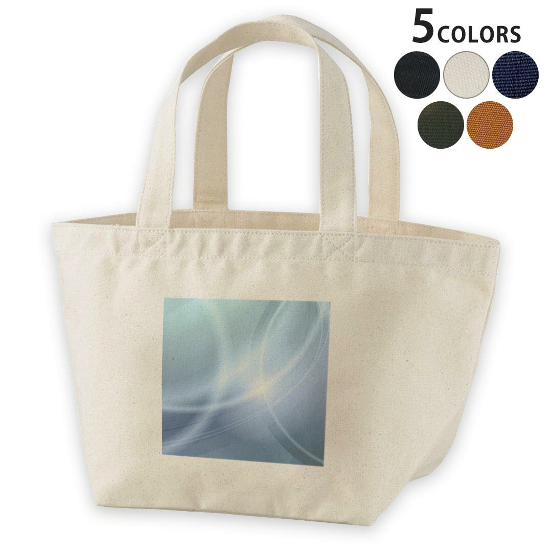 デザインランチバッグ キャンバス デイパック バッグ レディースバッグ トートバッグ ナチュラル 黒 black 002201 シンプル　青