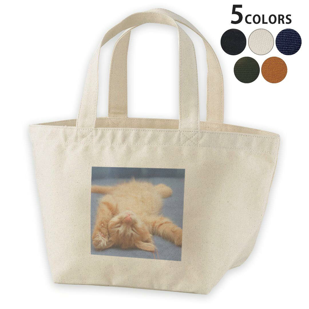 Designer Lunch Bag, Canvas Daypack, Women's Bag, Tote Bag, Natural Black, 002759, Cat/Animal Photo