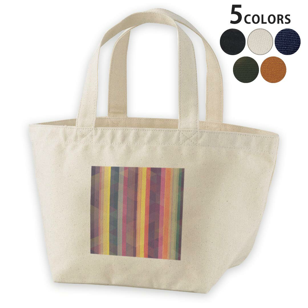 デザインランチバッグ キャンバス デイパック バッグ レディースバッグ トートバッグ ナチュラル 黒 bl..