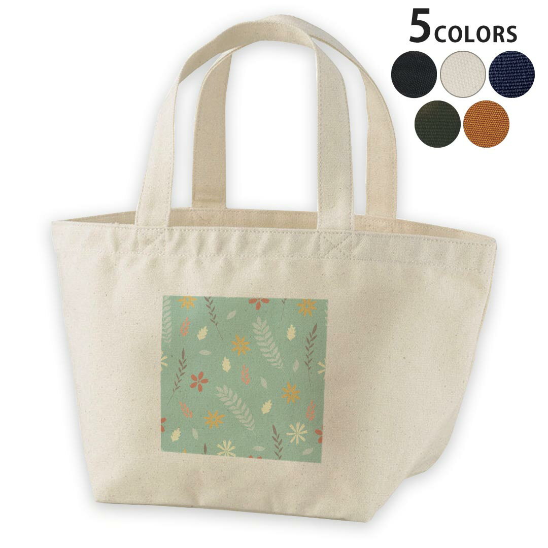 デザインランチバッグ キャンバス デイパック バッグ レディースバッグ トートバッグ ナチュラル 黒 black 050062(4.0)