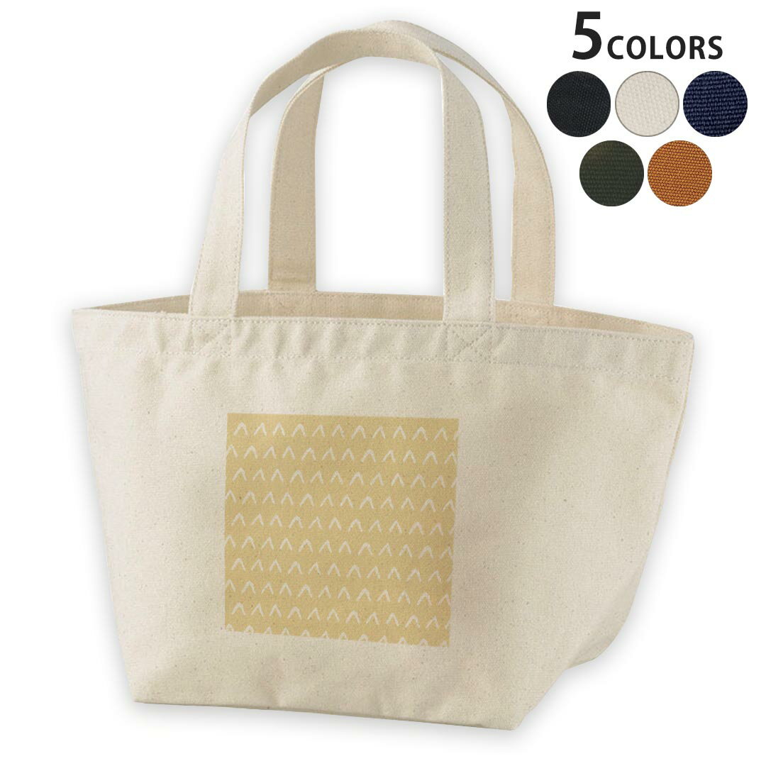 デザインランチバッグ キャンバス デイパック バッグ レディースバッグ トートバッグ ナチュラル 黒 black 050529(4.0)