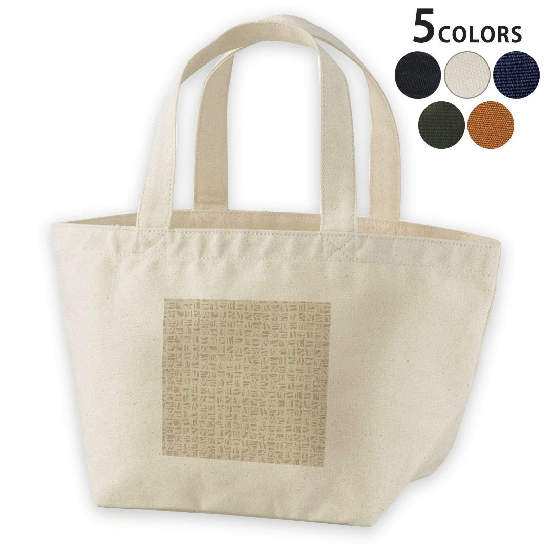 デザインランチバッグ キャンバス デイパック バッグ レディースバッグ トートバッグ ナチュラル 黒 black 050690