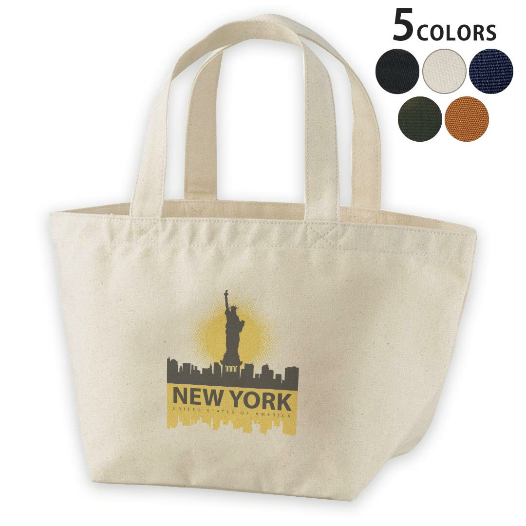 デザインランチバッグ キャンバス デイパック バッグ レディースバッグ トートバッグ ナチュラル 黒 bl..