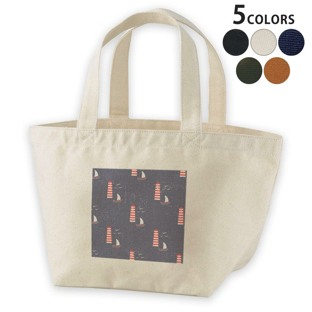 デザインランチバッグ キャンバス デイパック バッグ レディースバッグ トートバッグ ナチュラル 黒 bl..