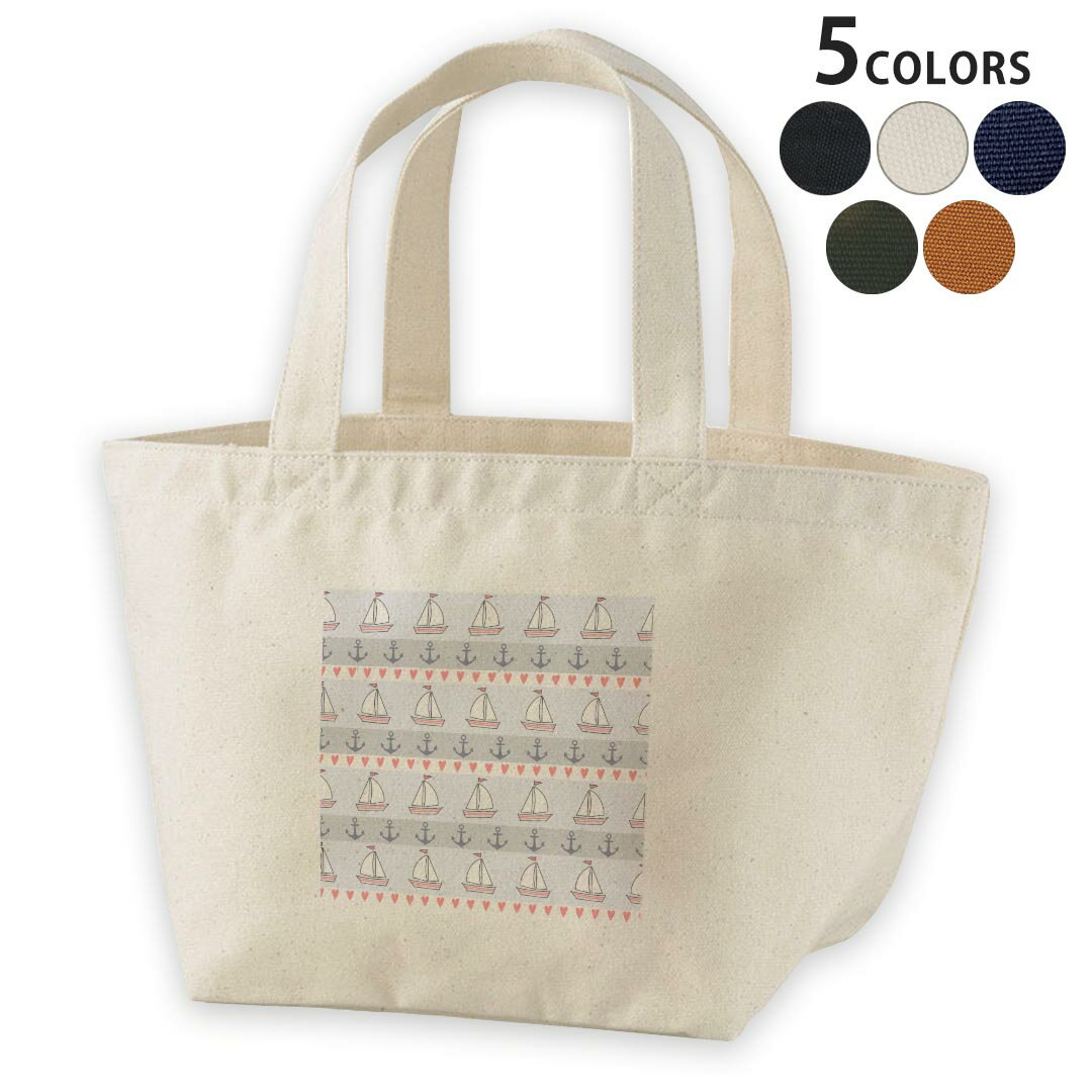 デザインランチバッグ キャンバス デイパック バッグ レディースバッグ トートバッグ ナチュラル 黒 bl..