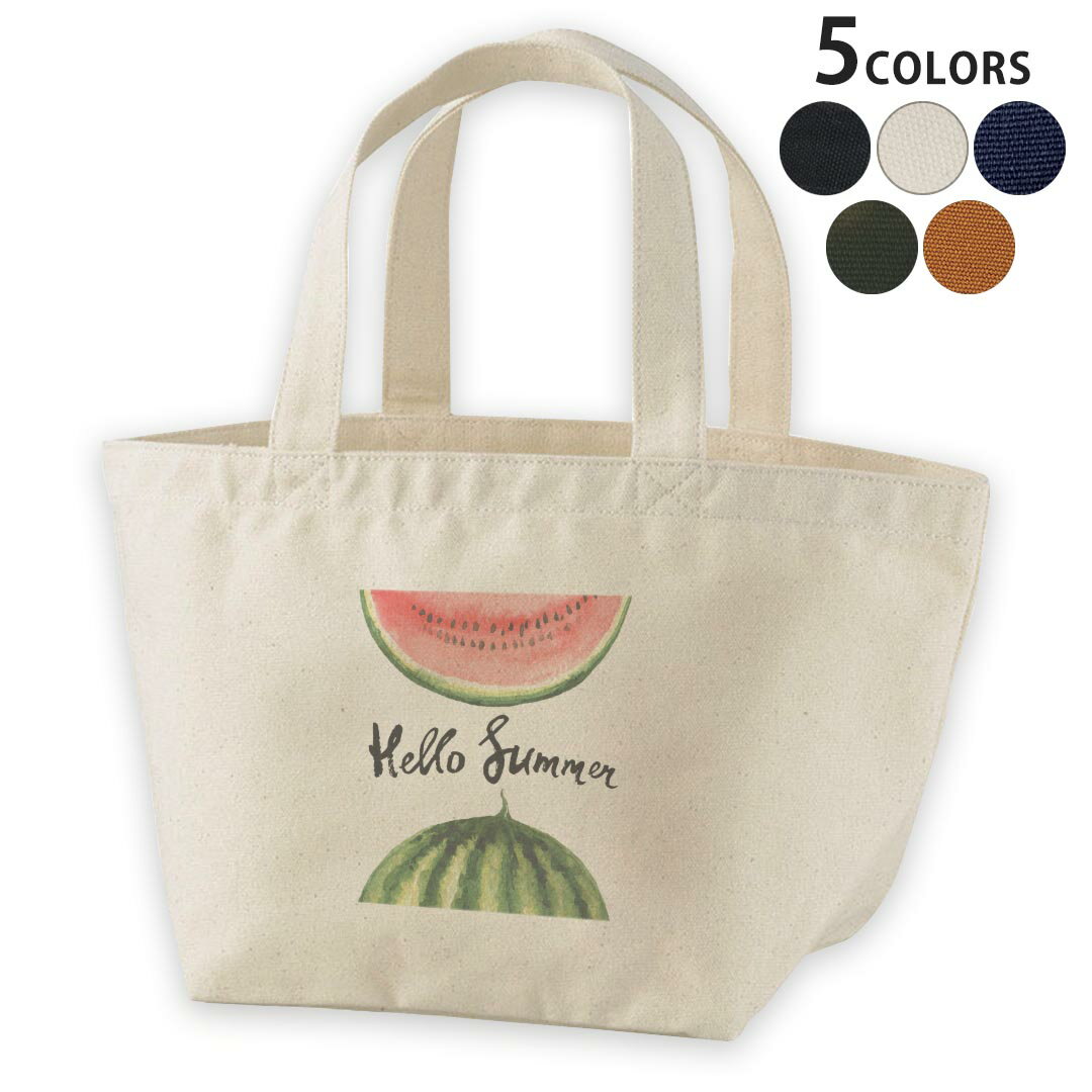 デザインランチバッグ キャンバス デイパック バッグ レディースバッグ トートバッグ ナチュラル 黒 bl..