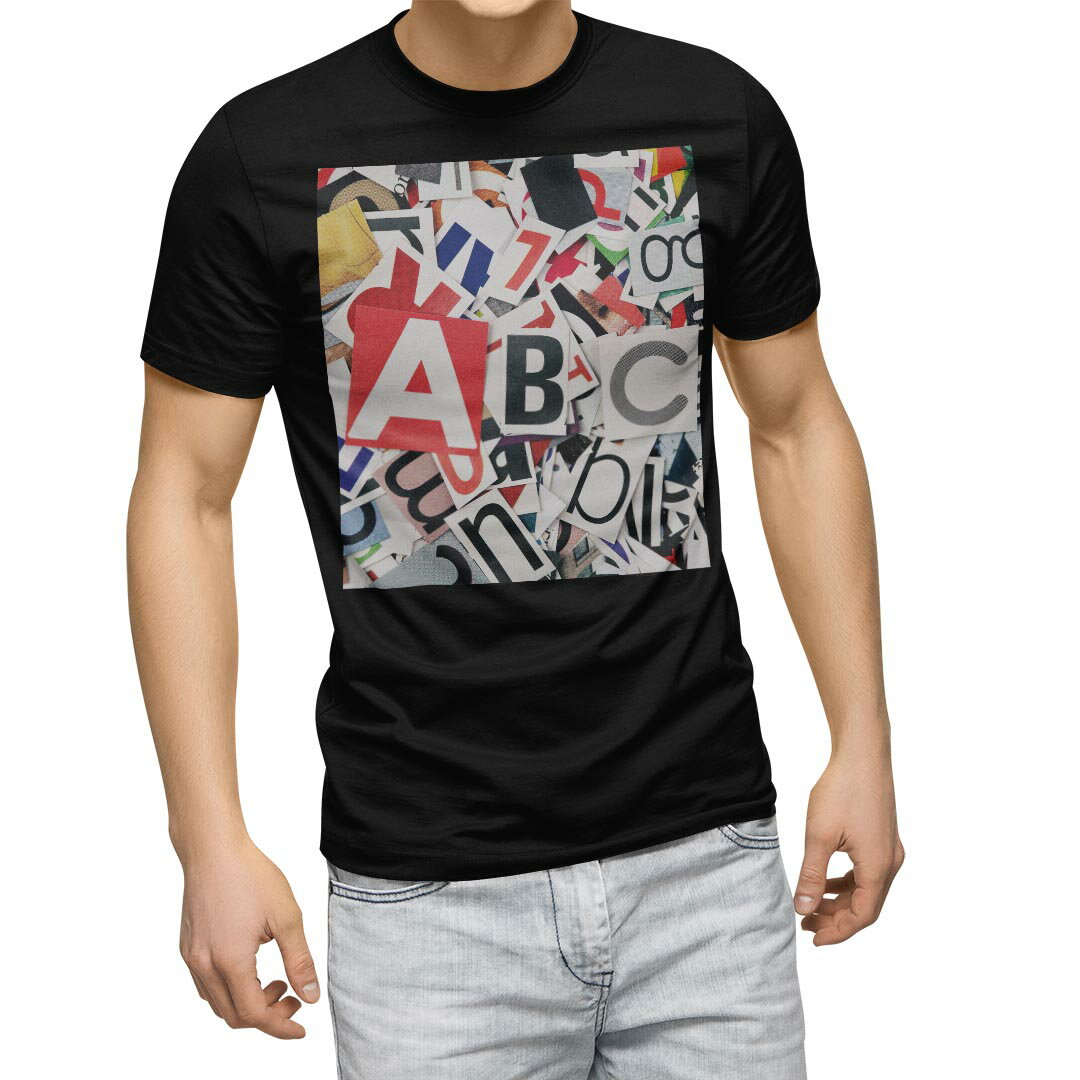 tシャツ メンズ 半袖 ブラック デザイン XS S M L XL 2XL Tシャツ ティーシャツ T shirt 黒 000269 クール 英字 デザイン