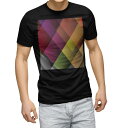 tシャツ メンズ 半袖 ブラック デザイン XS S M L XL 2XL Tシャツ ティーシャツ T shirt 黒 000448 その他 チェック アーガイ...