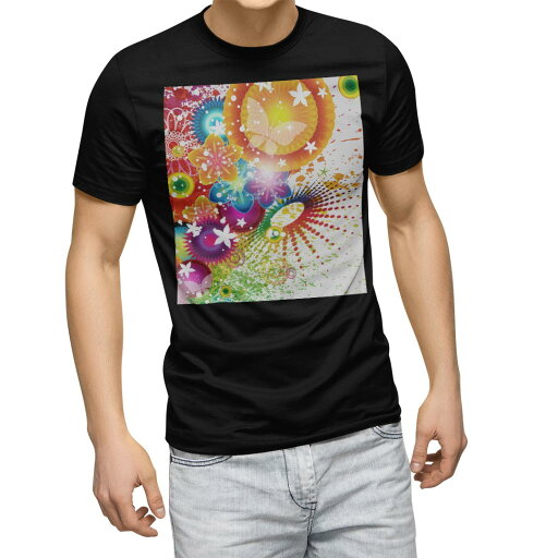 tシャツ メンズ 半袖 ブラック デザイン XS S M L XL 2XL Tシャツ ティーシャツ T shirt 黒 000860 トロピカル 花 tシャツ メンズ 半袖 ブラック デザイン XS S M L XL 2XL Tシャツ ティーシャツ T shirt 黒 000860 トロピカル 花
