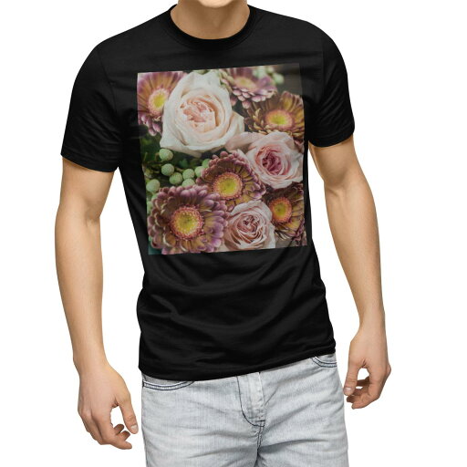 tシャツ メンズ 半袖 ブラック デザイン XS S M L XL 2XL Tシャツ ティーシャツ T shirt 黒 001001 フラワー 花 薔薇 tシャツ メンズ 半袖 ブラック デザイン XS S M L XL 2XL Tシャツ ティーシャツ T shirt 黒 001001 フラワー 花 薔薇