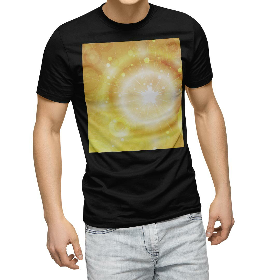 tシャツ メンズ 半袖 ブラック デザイン XS S M L XL 2XL Tシャツ ティーシャツ T shirt 黒 001360 その他 黄色 光