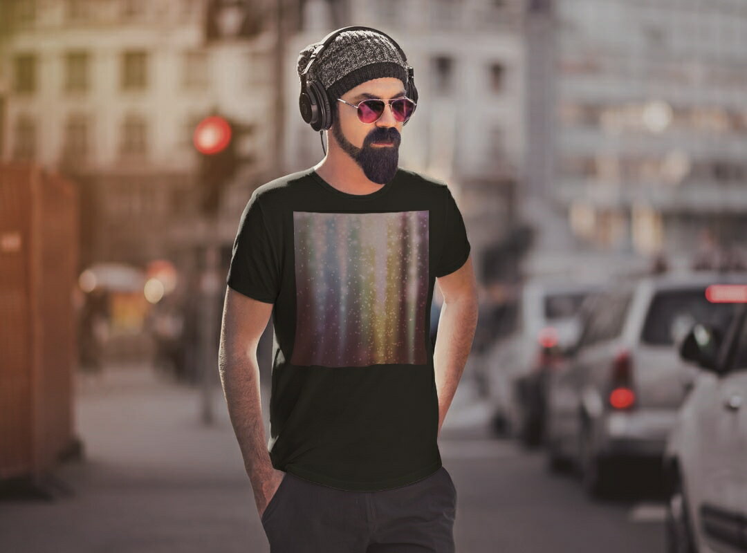 tシャツ メンズ 半袖 ブラック デザイン XS S M L XL 2XL Tシャツ ティーシャツ T shirt　黒 002241 ラグジュアリー 蛍光　カラフル