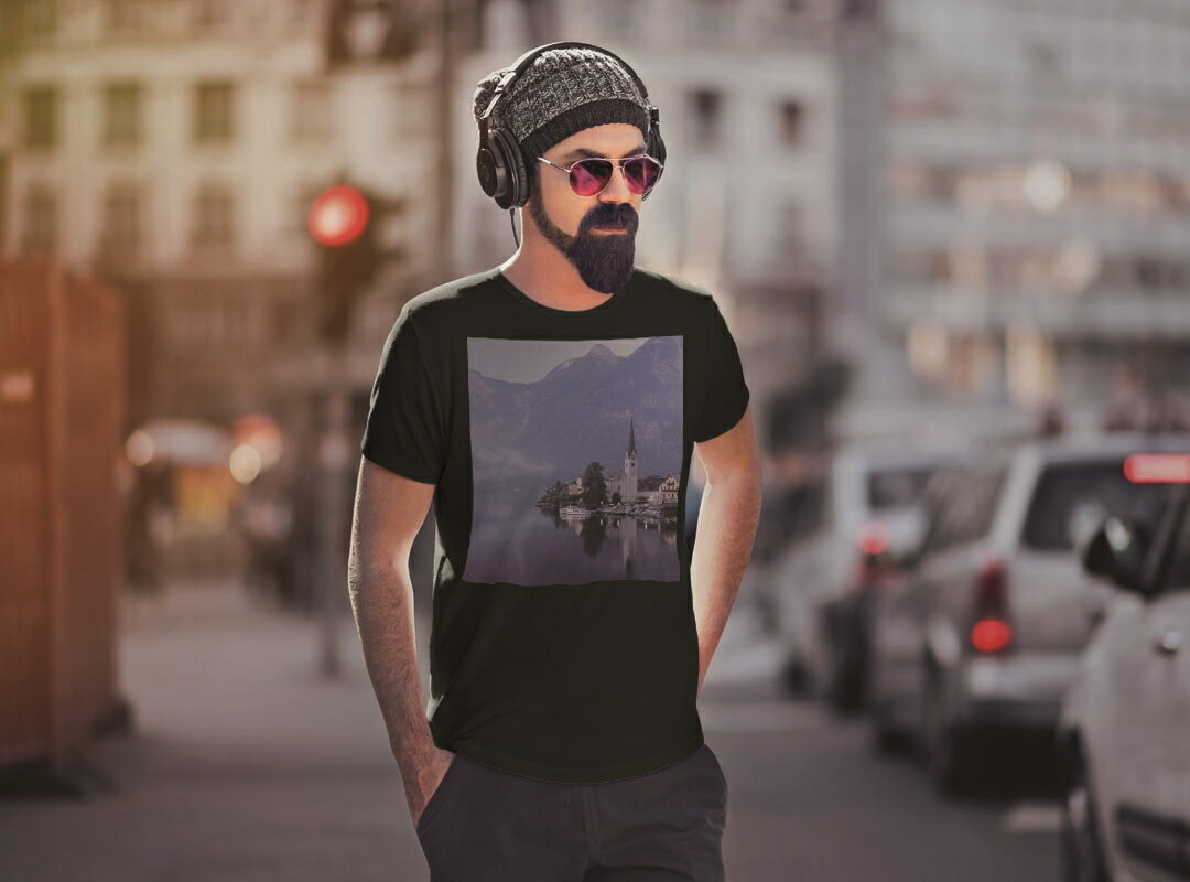 tシャツ メンズ 半袖 ブラック デザイン XS S M L XL 2XL Tシャツ ティーシャツ T shirt　黒 003261 その他 クール 写真・風景 外国　写真　景色　風景