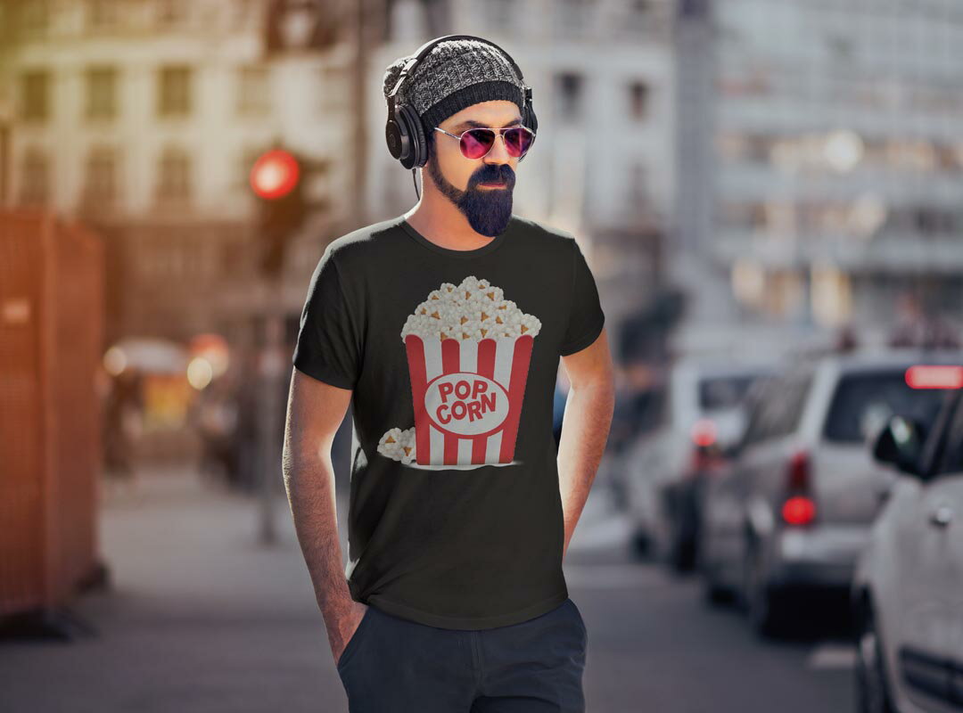 tシャツ メンズ 半袖 ブラック デザイン XS S M L XL 2XL Tシャツ ティーシャツ T shirt 黒 003406 食べ物　シンプル　赤　白