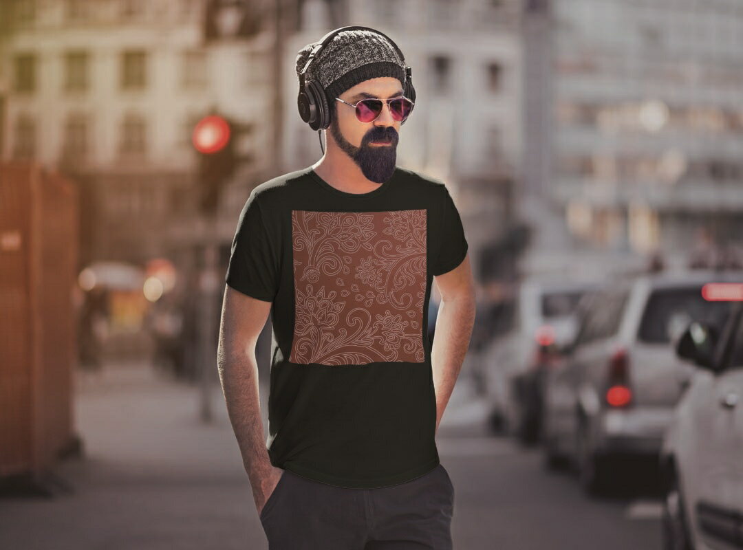 tシャツ メンズ 半袖 ブラック デザイン XS S M L XL 2XL Tシャツ ティーシャツ T shirt　黒 004131 チェック・ボーダー 模様　エレガント　赤