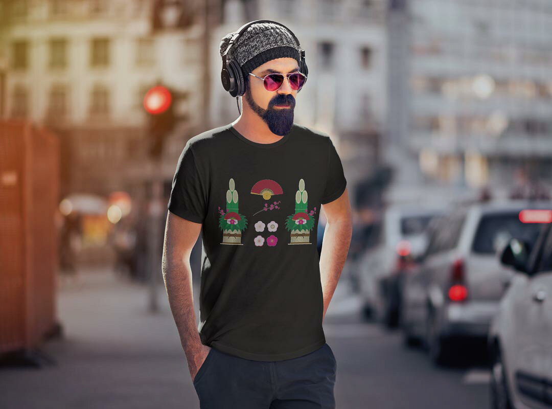 T-Shirt Hombres Semirrujo Negro Diseño XS S M L XL 2XL T-Shirt T-Shirt Negro 013828 T-Shirt Nuevo Mes — vista 2