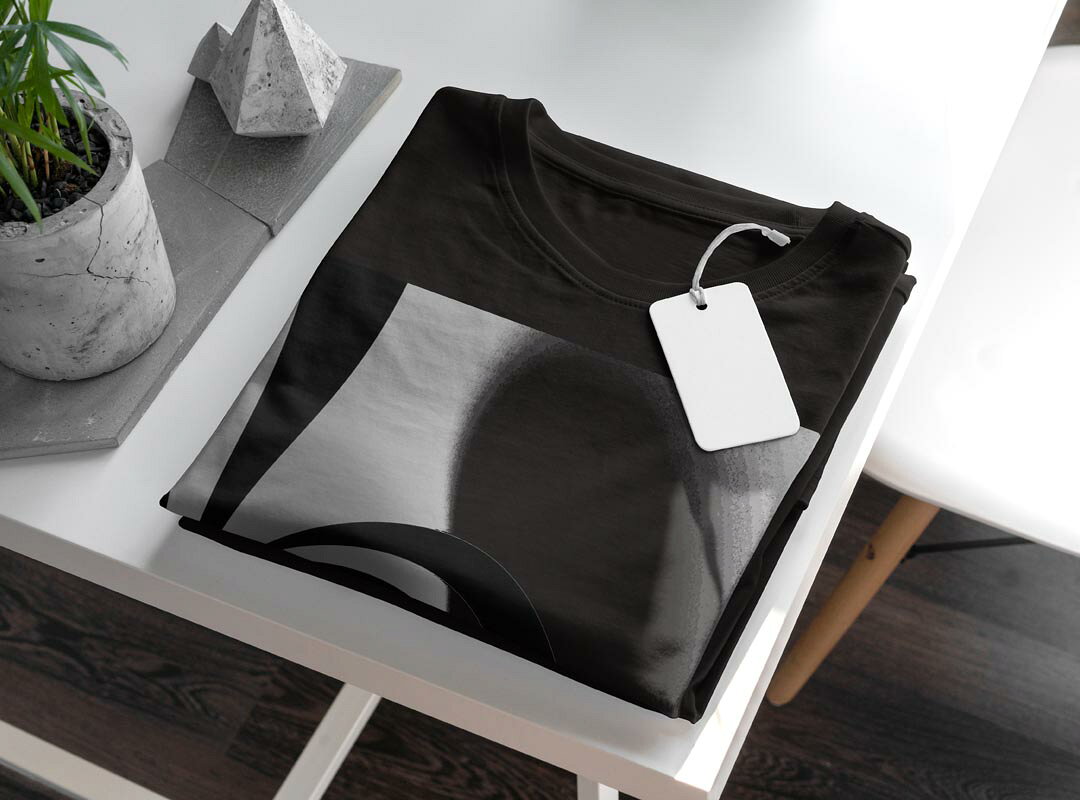 tシャツ レディース 半袖 ブラック 黒 デザイン M L Tシャツ ティーシャツ T shirt 000303 渦巻き　モノクロ　錯覚 kabekore-11277433 kabeコレ サンプル画像3
